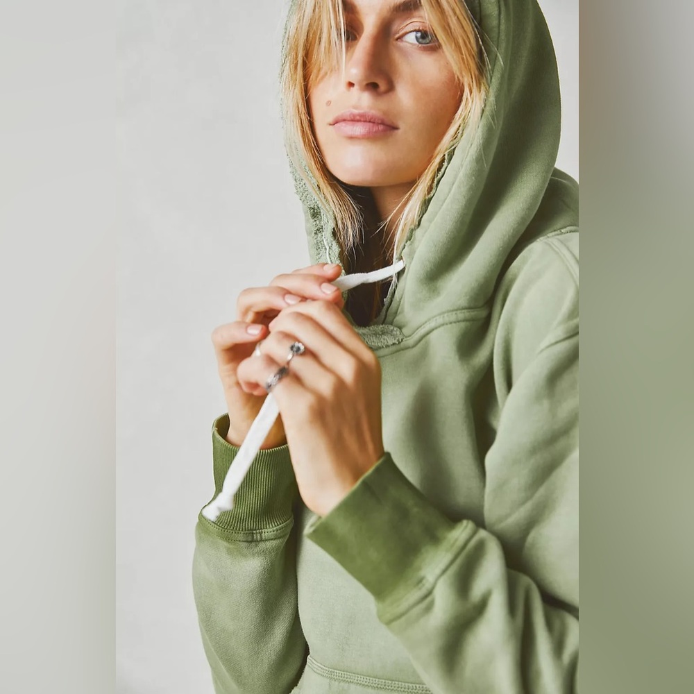 Free People We The Free Zuma Hooded Sweatshirt - Sea Serpent - Picture 3 of 4